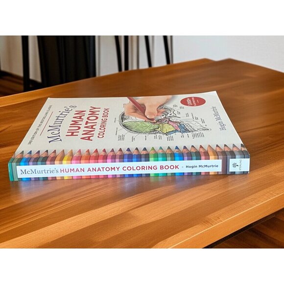 New McMurtries Human Anatomy Coloring Book 3rd Edition With 1000+ Illustrations - Picture 5 of 13